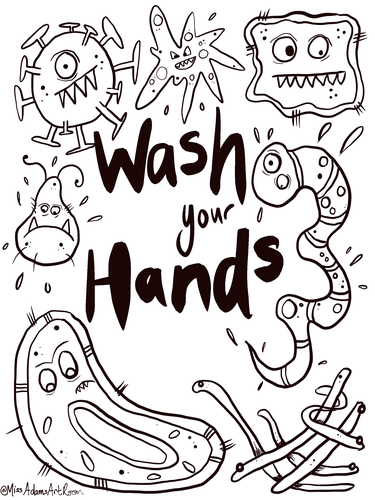 Wash your hands printable teaching resources