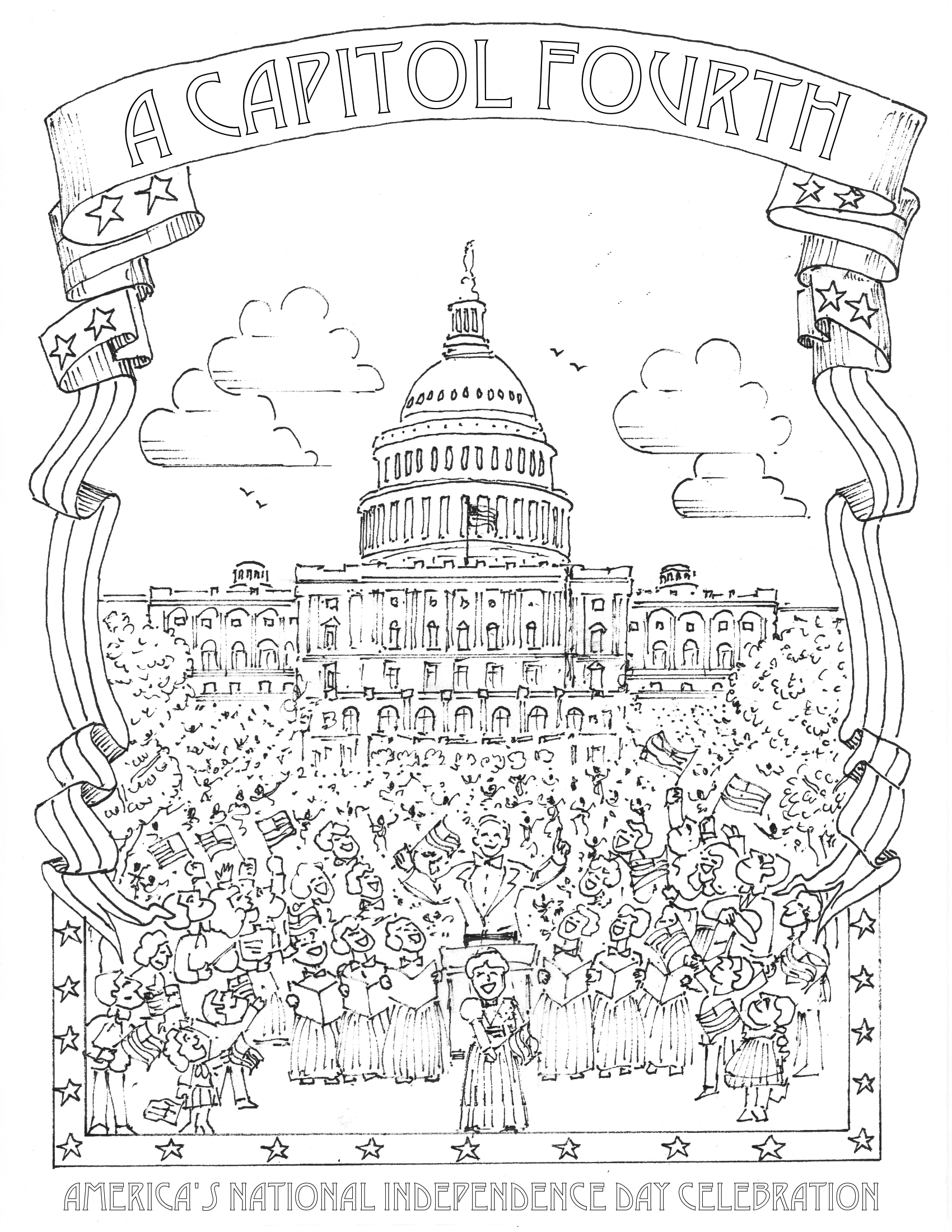 A capitol fourthâ coloring page northern news