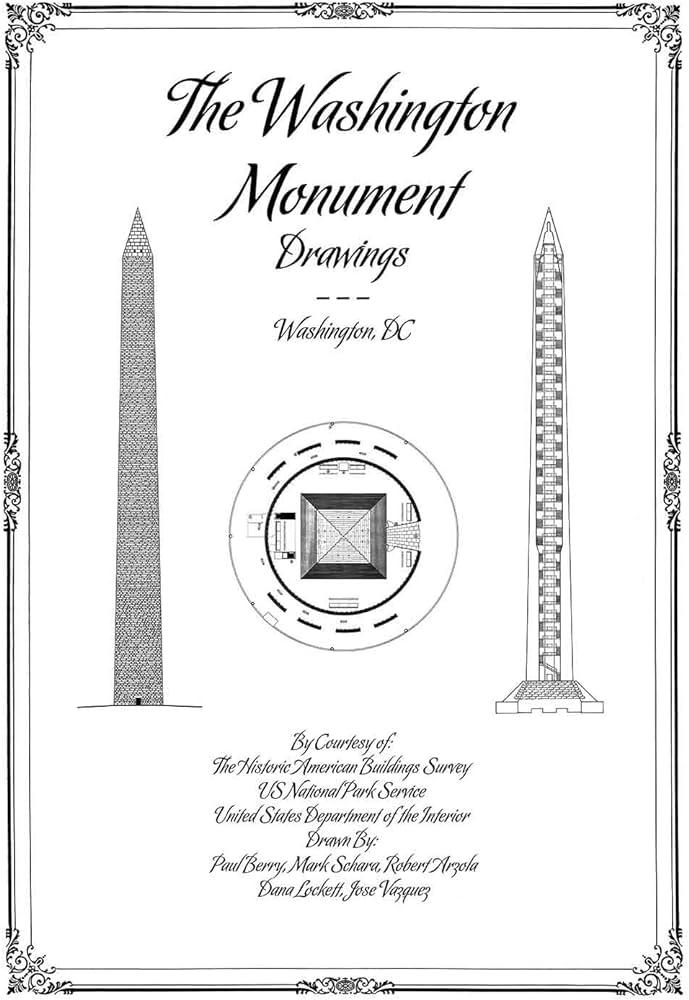 The washington monument drawings washington dc j randal wilkerson libros