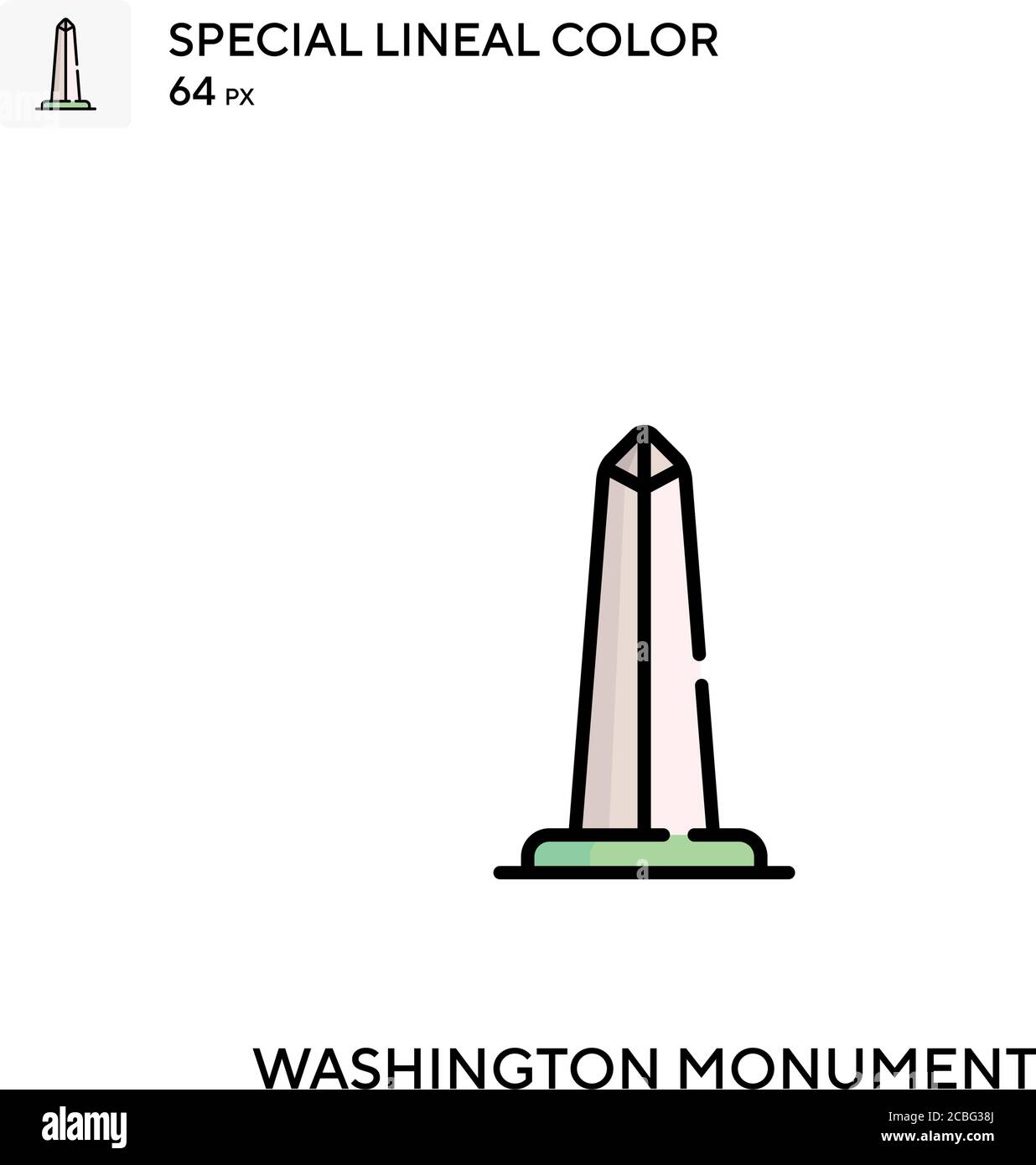 Washington monument simple vector icon washington monument icons for your business project stock vector image art