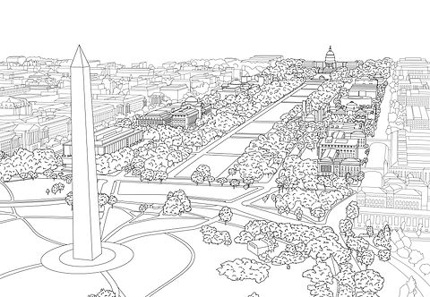 Color the national mall color our town