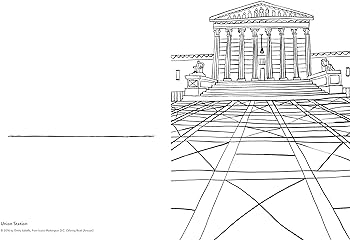 Iconic washington dc coloring book sights to send and frame iconic coloring books isabella emily books