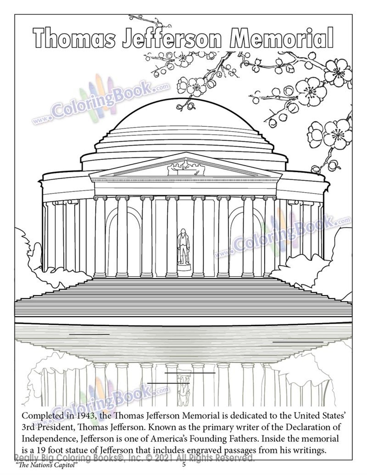 Really big coloring books coloring in washington dc coloring and activity book