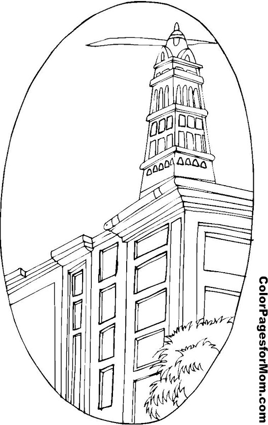 Building coloring page