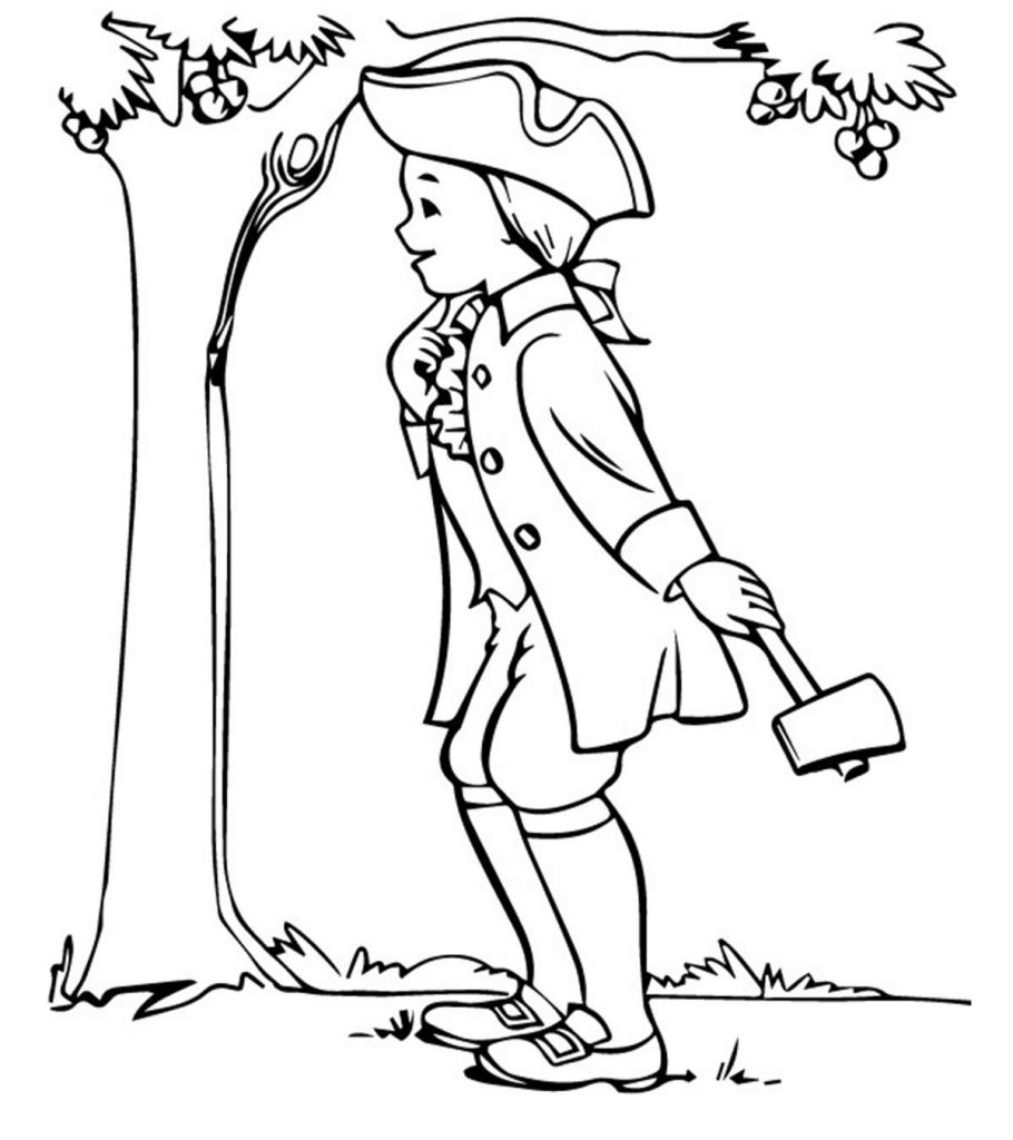 Best george washington coloring pages for toddlers