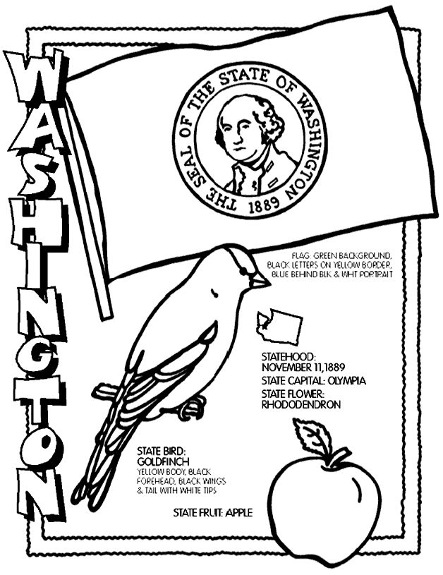 Washington coloring page flag coloring pages coloring pages free coloring pages