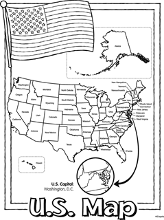 Independence day us free coloring pages