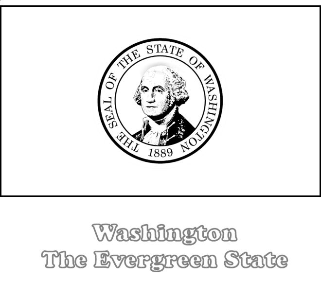 Washington state flag to color from netstate washington state flag washington state history state flags