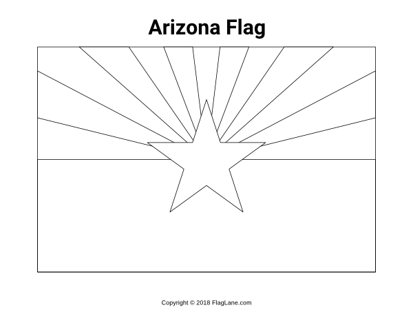 Free state flag coloring pages