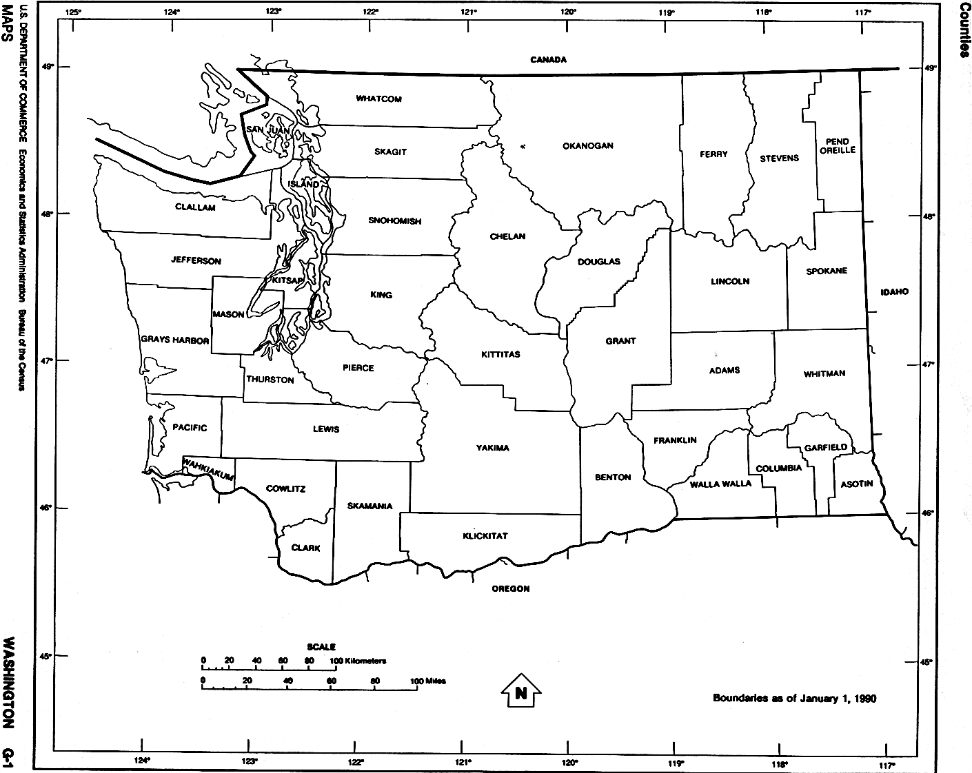 Washington free map