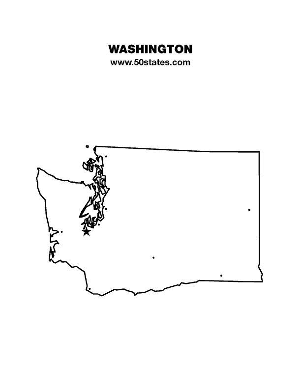 Washington map â