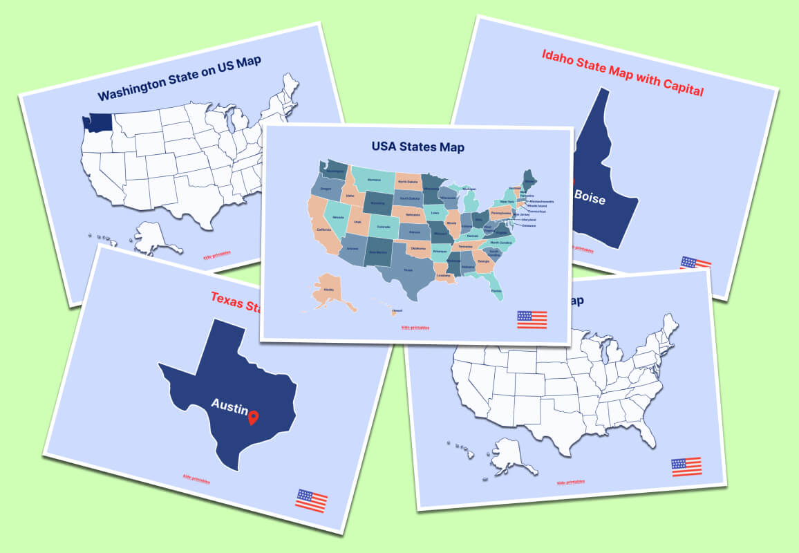 Printable maps kids