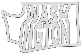 Washington â map outline printable state shape stencil pattern â diy projects patterns monograms designs templates