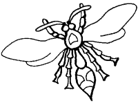 Wasps coloring pages and printable activities