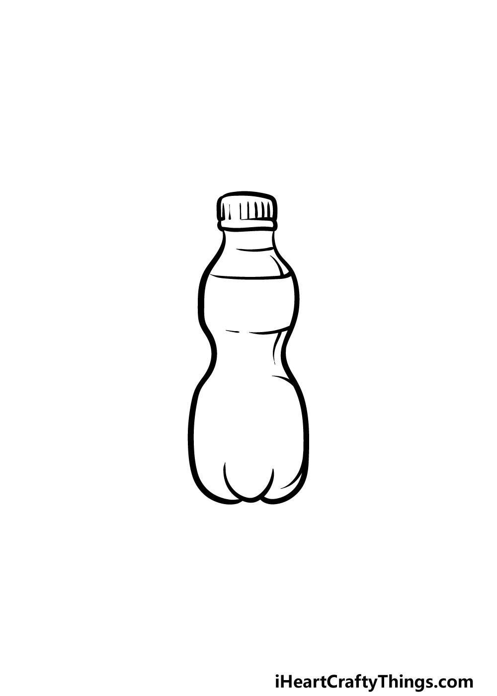 Water bottle drawing