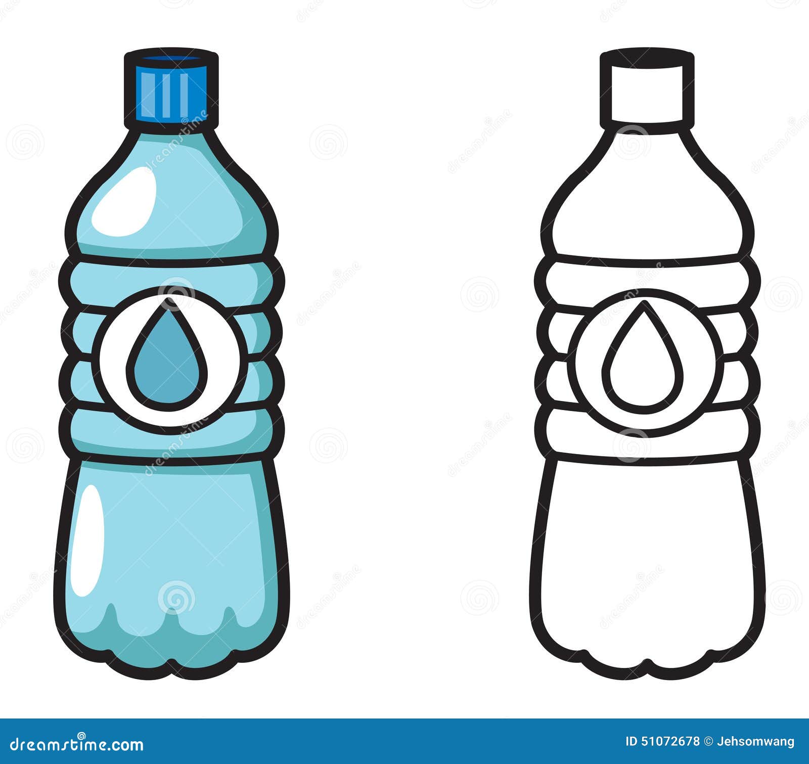 Water bottle coloring stock illustrations â water bottle coloring stock illustrations vectors clipart