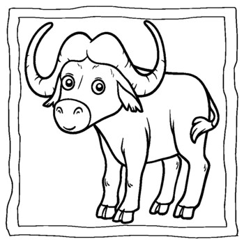 Buffalo coloring book