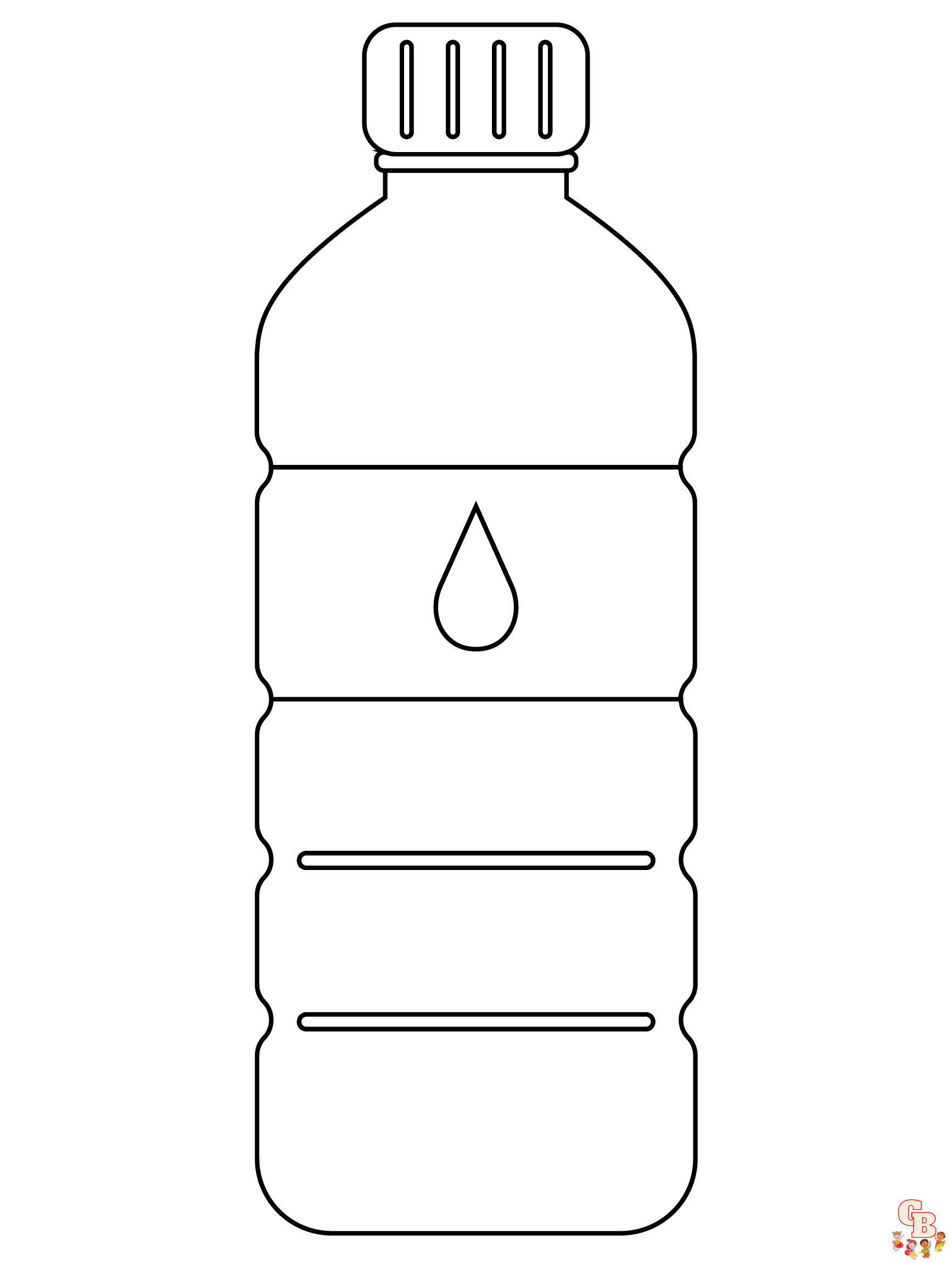 Printable water bottle coloring pages free for kids and adults