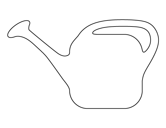 Printable watering can template