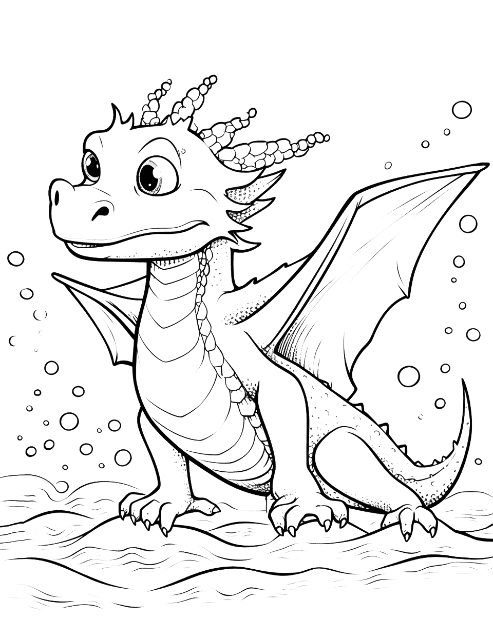 Dragon coloring pages free printable sheets