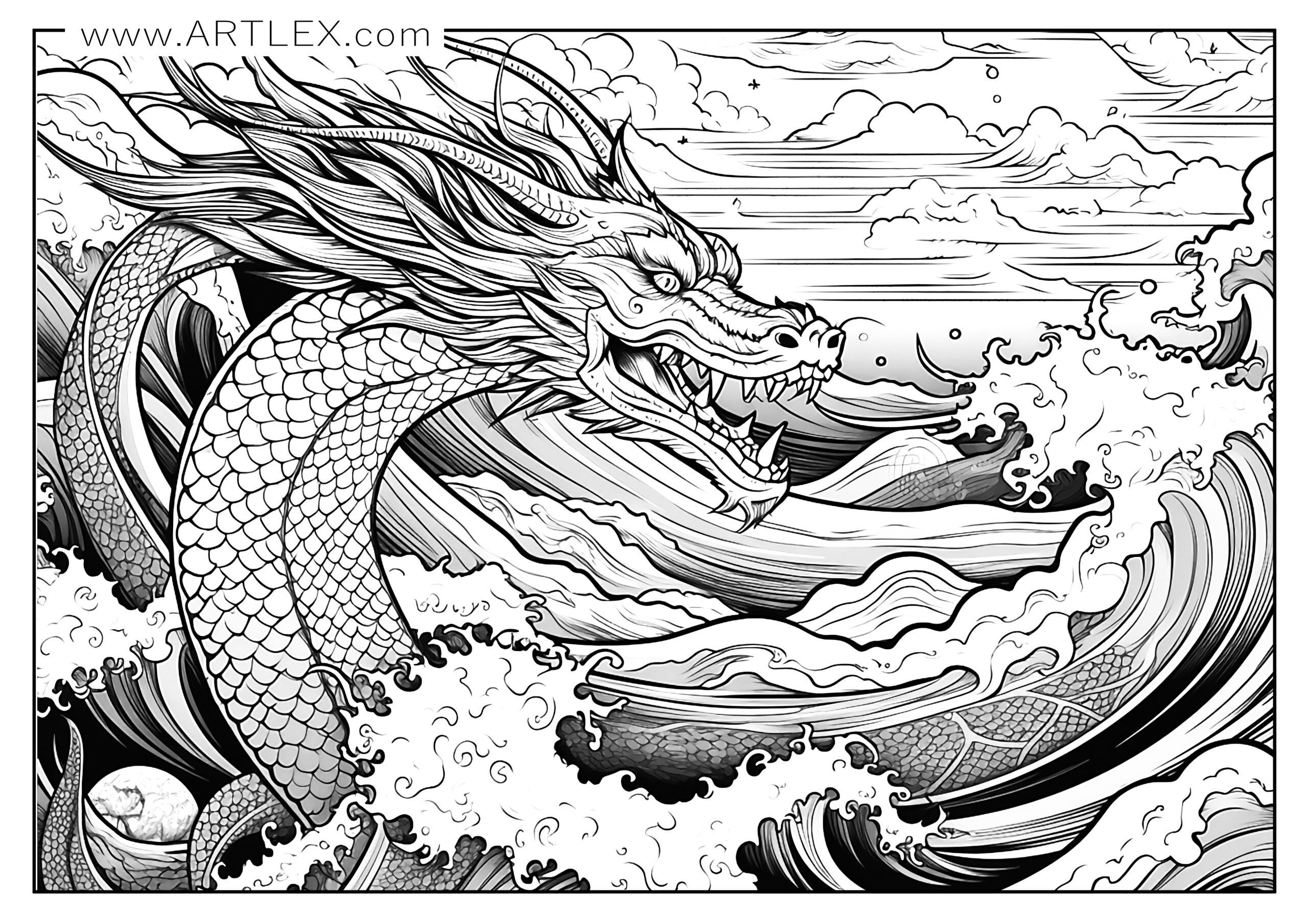 Free dragon coloring pages free printable â