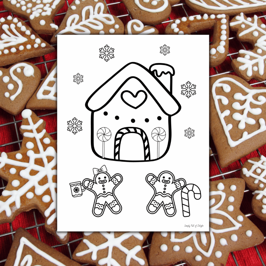 Cute gingerbread man coloring pages free printable