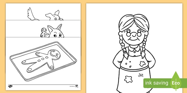 The gingerbread man coloring sheets teacher