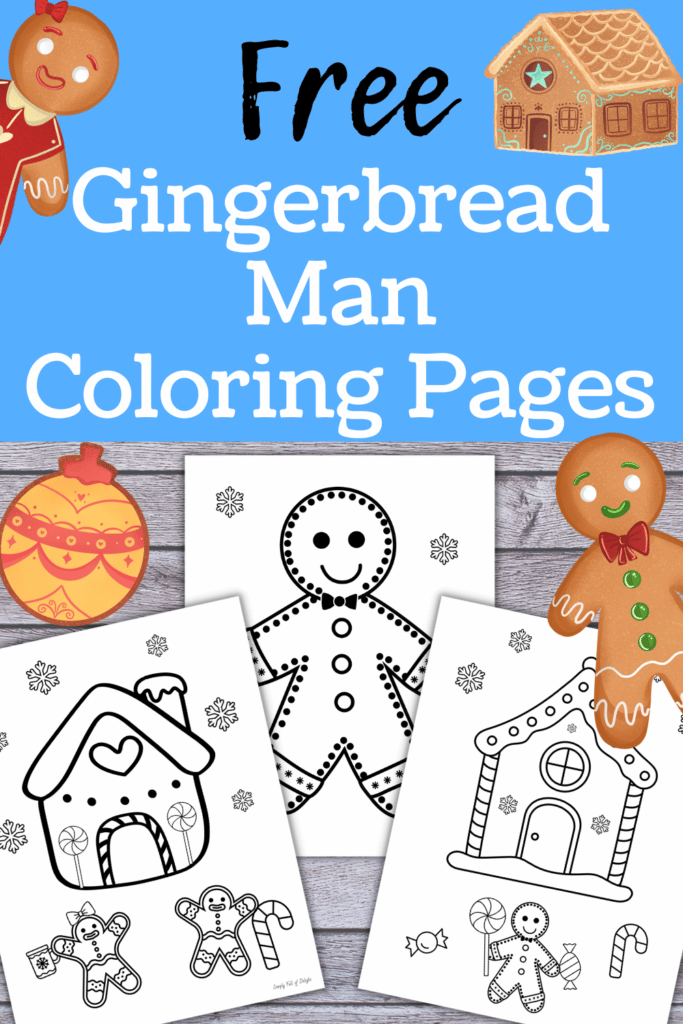 Cute gingerbread man coloring pages free printable