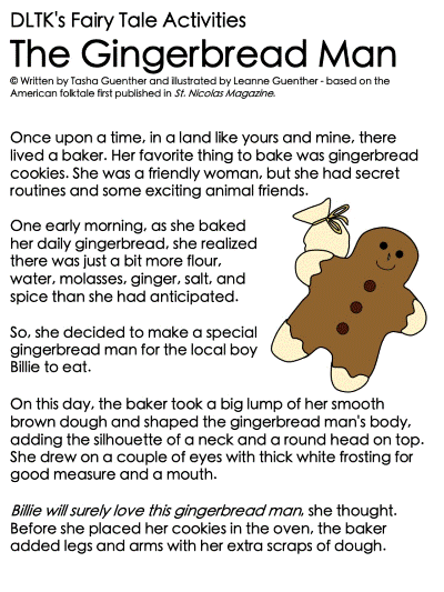 Print the gingerbread man