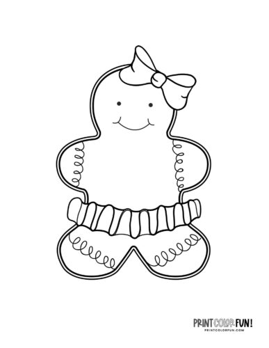 Gingerbread man coloring pages blank decorated printables for easy crafting learning fun at