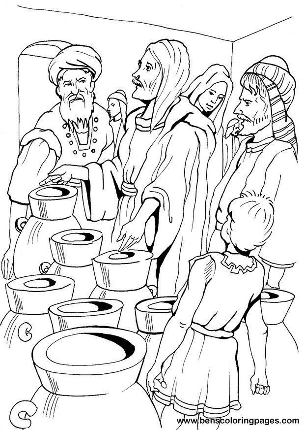 Download or print this amazing coloring page jesus turns water to wine colouring pages coloring pages water into wine animal coloring pages