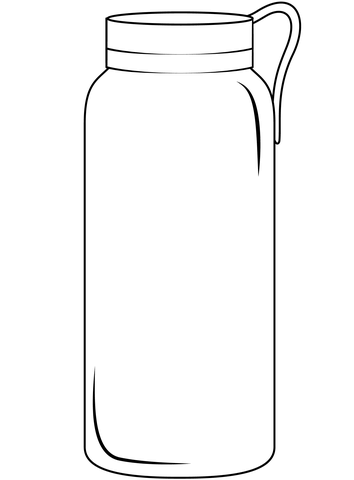 Water bottle coloring page free printable coloring pages