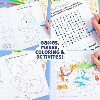 Bluey coloring activity sticker book great for at