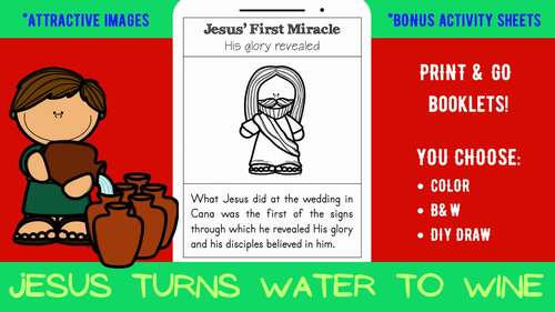 Bible stories jesus turns water to wine by worldskoolie tpt