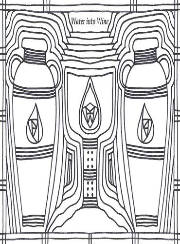 Water into wine coloring page â stushie art