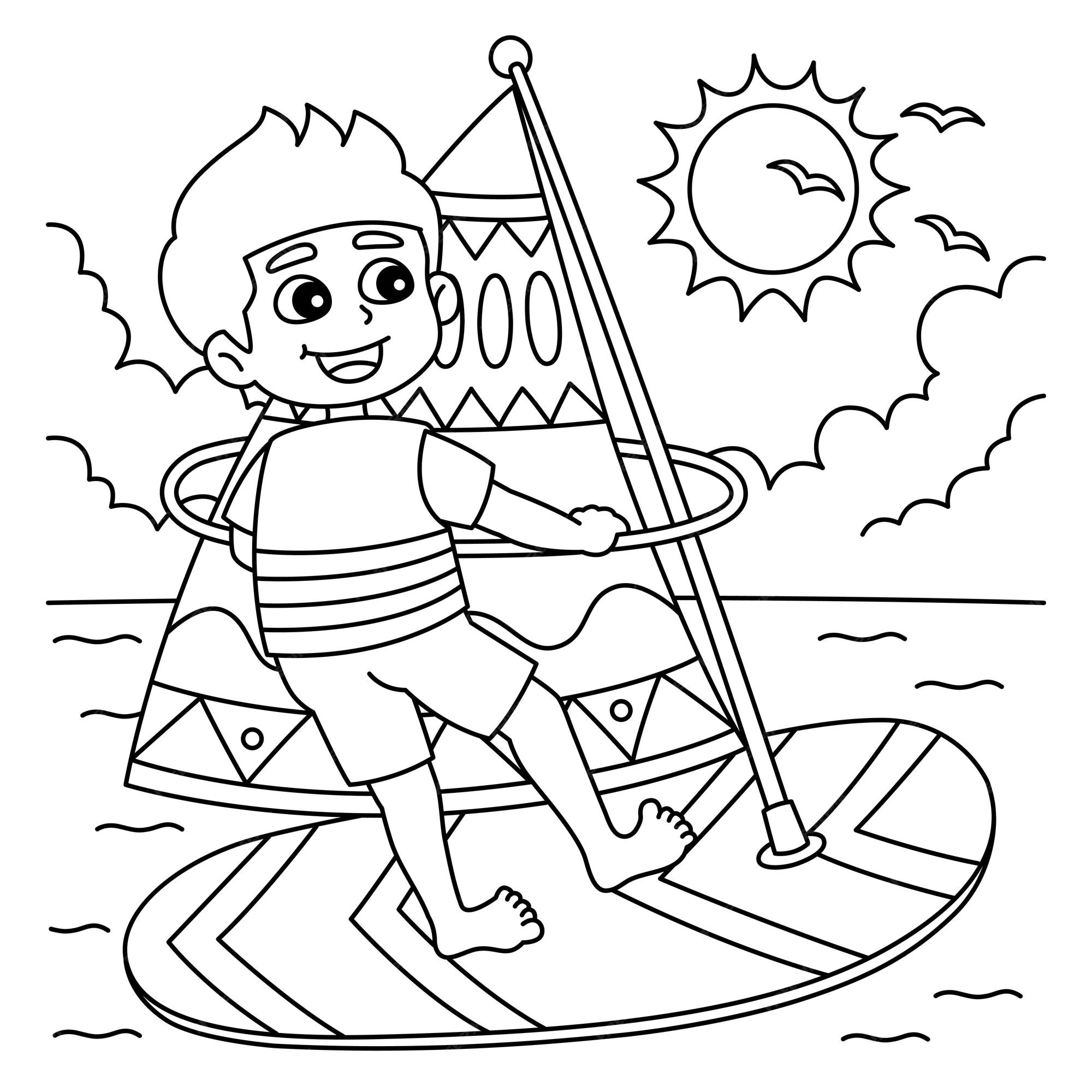 Page summer coloring images