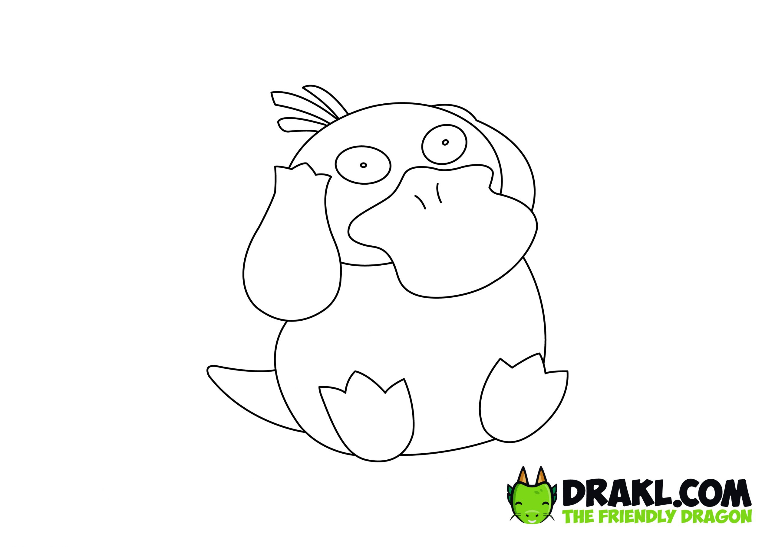 Psyduck pokemon coloring page