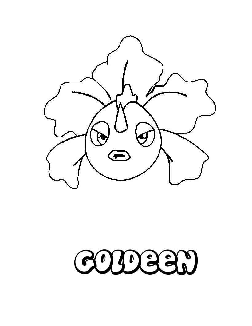 Goldeen coloring pages