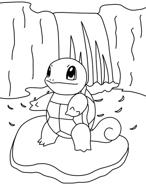 Easy pokemon coloring book drawings instant download