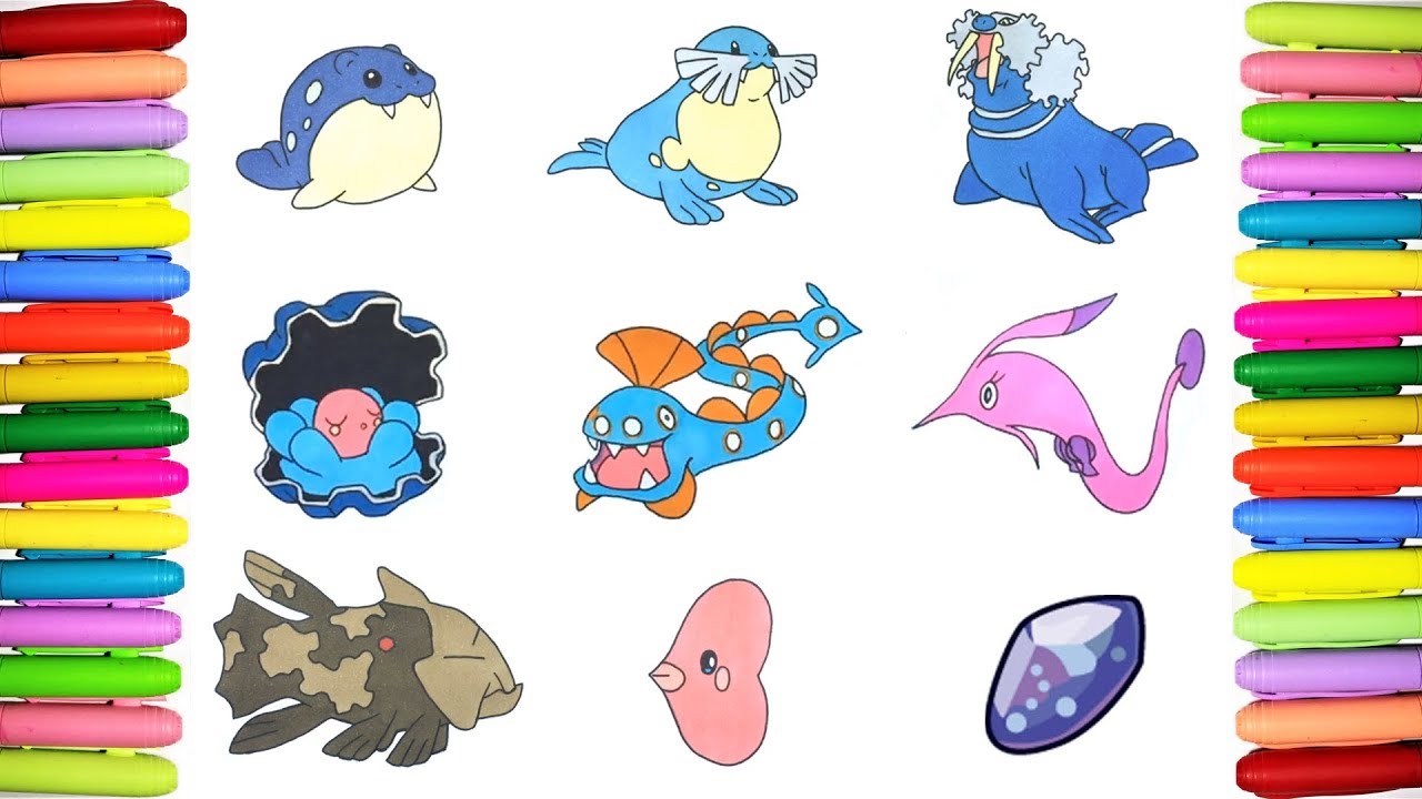 Pokemon coloring pages for kids pokedex to