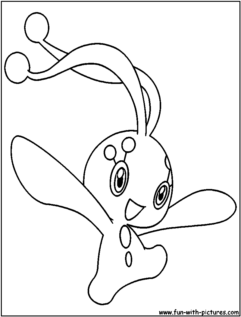 Manaphy coloring page