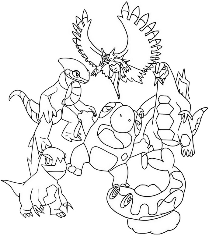 Coloring pages popular pokãmon scarlet and violet