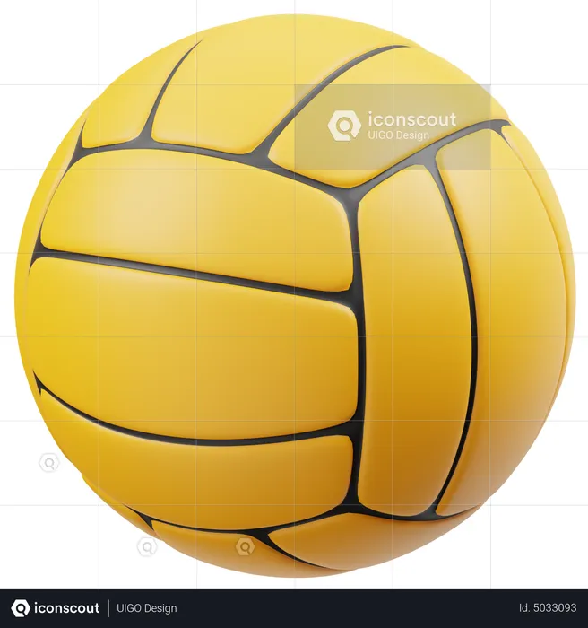 Water polo ball d icon download in png obj or blend format