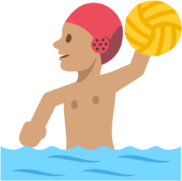 Water polo yellow emoji