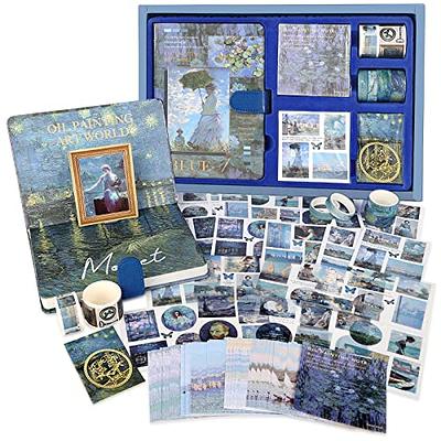 Draupnir large aesthetic scrapbook kit vintage oil painting bullet junk journal kit with scrapbook supplies b