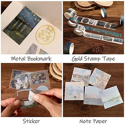 Draupnir large aesthetic scrapbook kit vintage oil painting bullet junk journal kit with scrapbook supplies b