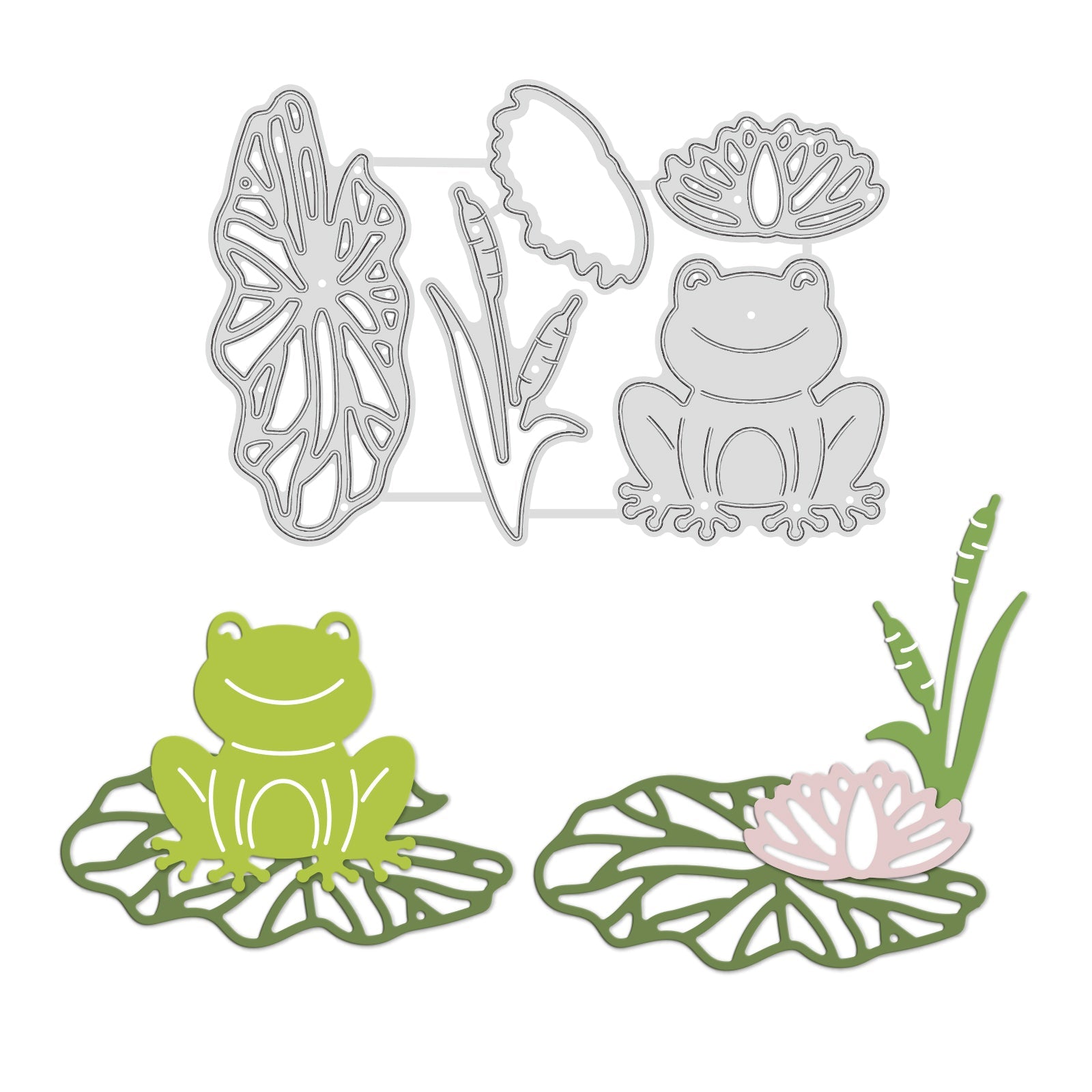 Frog water lily lotus leaf reed carbon steel cutting dies