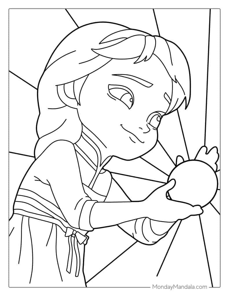 Elsa coloring pages free pdf printables