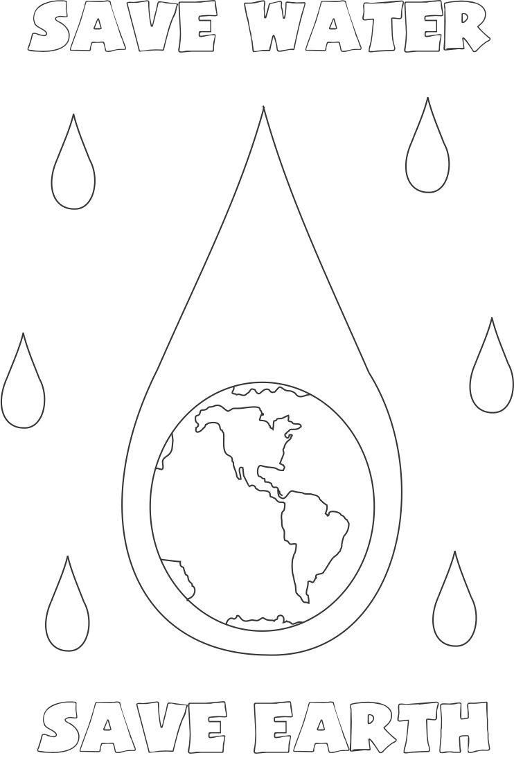 Pics of water coloring pages for kids printable