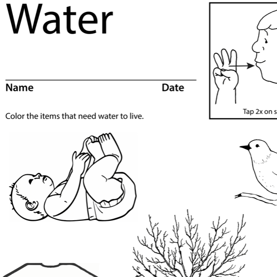 Coloring sheet